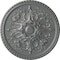 Ekena Millwork Bradford Ceiling Medallion (Fits Canopies up to 6 5/8"), Hand-Painted Platinum, 32 5/8"OD x 2"P CM32BRPLS - alternate 1